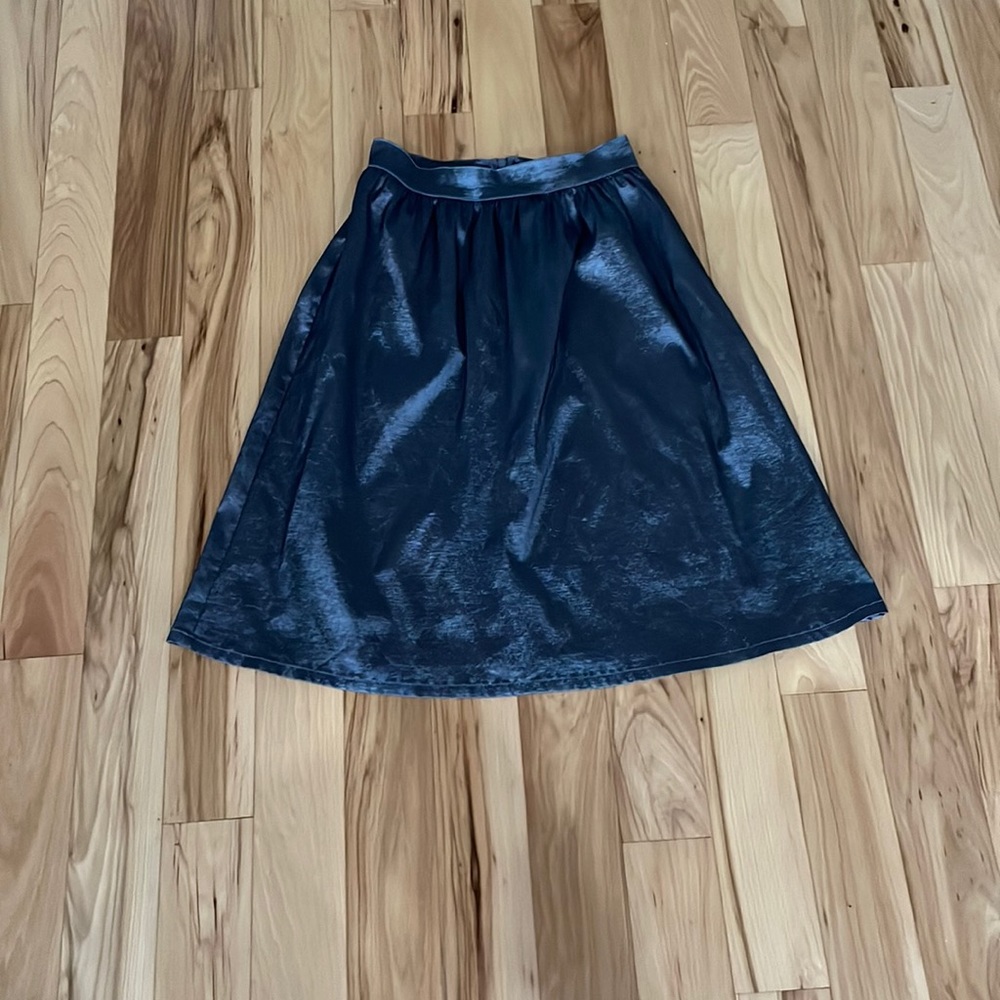 Silver Metallic Skirt